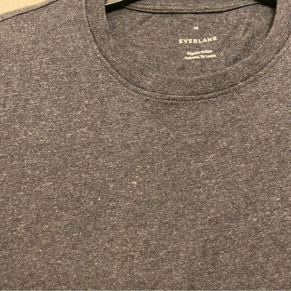 Everlane The Box Cut Essential organic Cotton dark gray crew tee minimalist XS - Picture 8 of 8